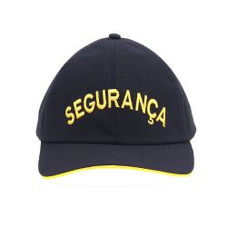 Boné  Tático Segurança Amarelo Poly Ripstop Preto